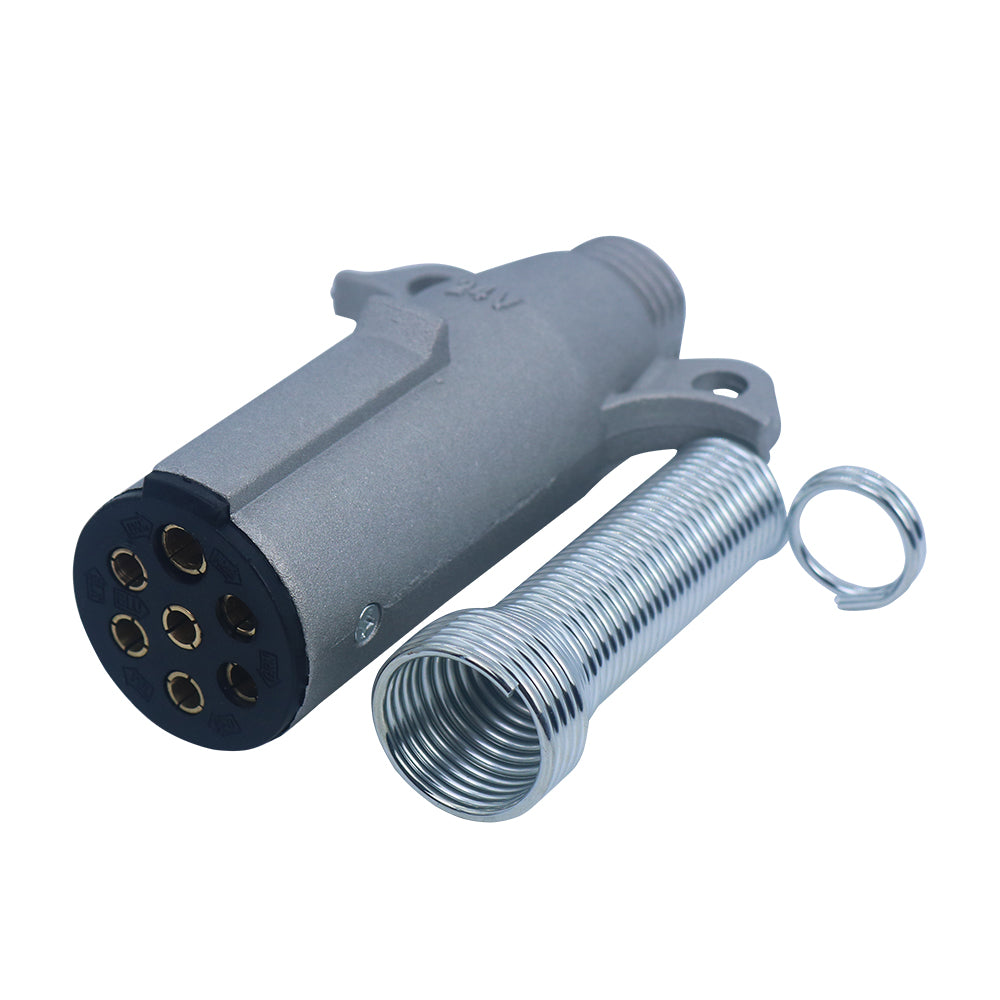 Durable alloy air fitting quick connect for truck and trailer pneumatic lines