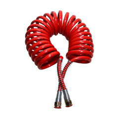 Heavy-Duty PU Coiled Air Brake Hose – Durable Trailer Brake Line Tube