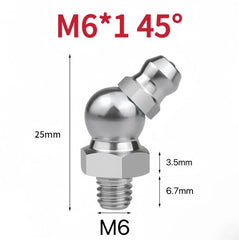 High-strength stainless steel grease fitting for trucks, trailers, and cars