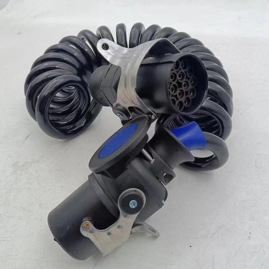 Conducto espiral para cable EBS de 15 núcleos: cable de PU/TPU de alto rendimiento para remolques europeos y sistemas ABS/EBS
