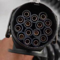 Conducto de cable espiral EBS de uno a dos conductores: conexión multinúcleo para remolques y tractores, para sistemas ABS, de iluminación y de alimentación