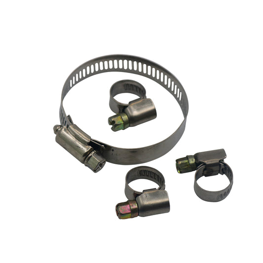 Stainless steel hose clamp for automotive air, fuel, and coolant lines