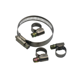 Stainless steel hose clamp for automotive air, fuel, and coolant lines