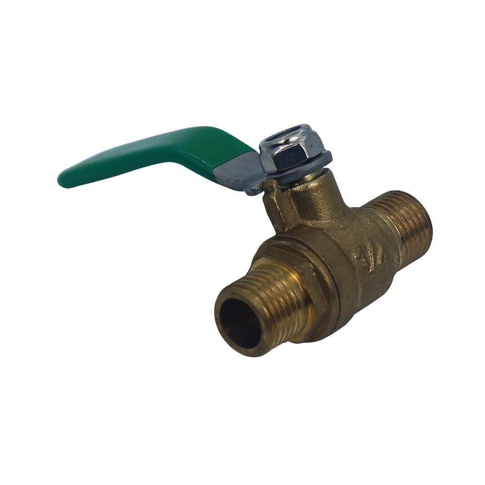 Heavy-duty brass ball valve for truck and trailer air brake systems