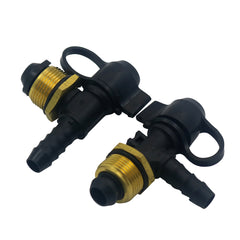 Brake slave cylinder quick connector for trucks and trailers, leak-proof and heat-resistant